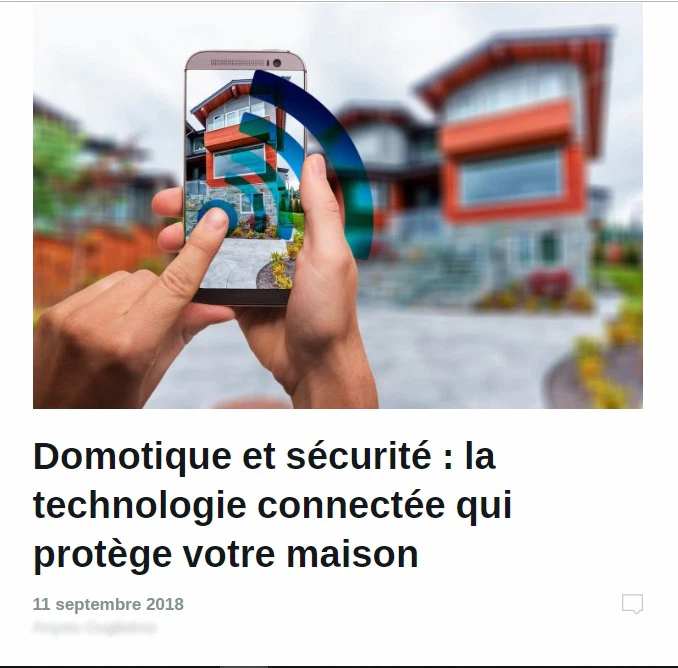 Alarme De Clerck : article domotique