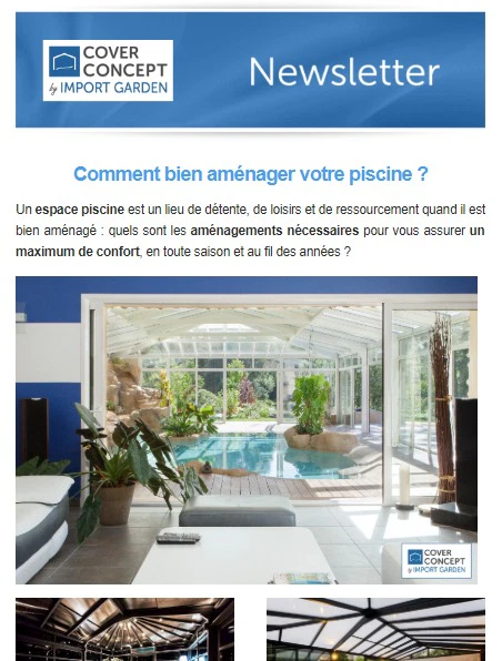 Cover Concept : aménager votre espace piscine