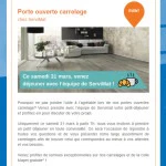 Newsletter de Servimat : portes ouvertes