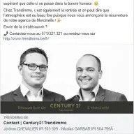 Century21 Trendimmo : publication Facebook