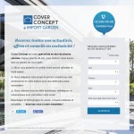 Cover Concept : landing page newsletter