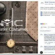 Mister Costumes : post Facebook