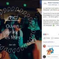 Mister Costumes : post Facebook fêtes