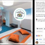 Orange Hotel : post Facebook attestation