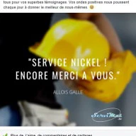 Servimat : publication Facebook témoignage