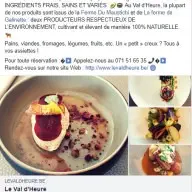 Val d'Heure : post Facebook producteurs