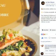 Val d'Heure : menu octobre