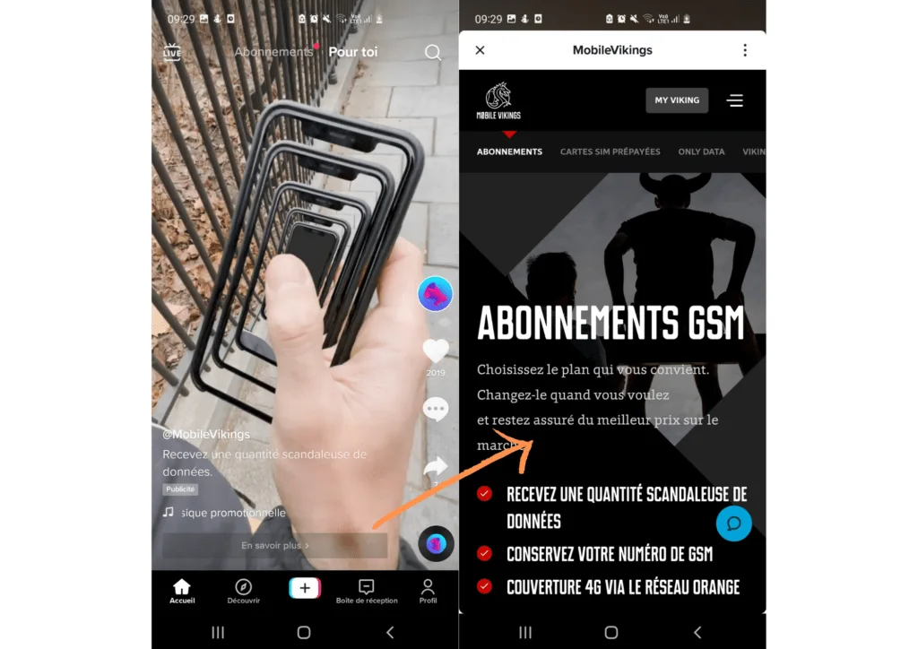 Instan page TikTok