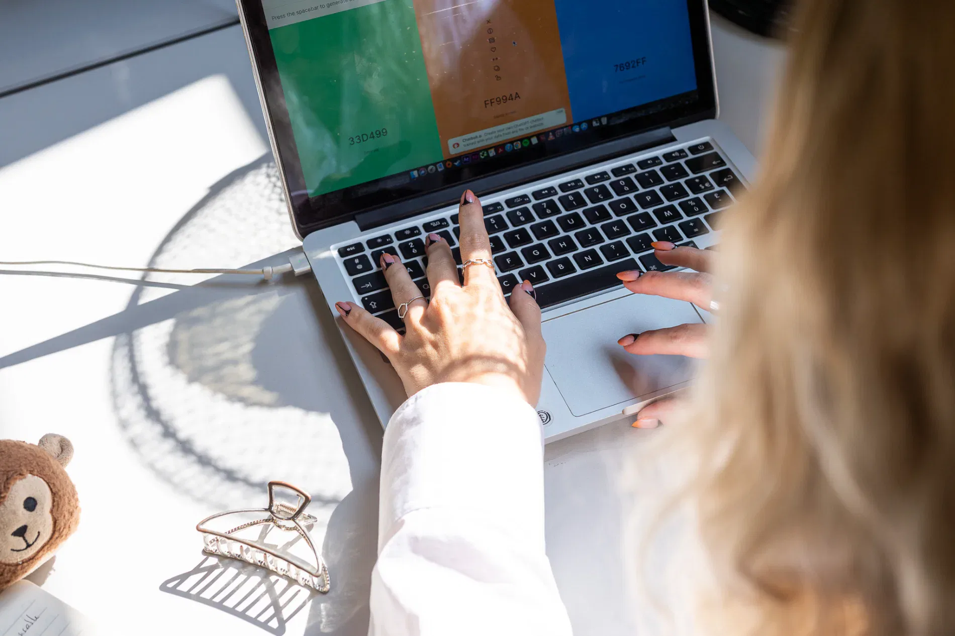 Interface Canva pour la charte graphique d'un projet marketing