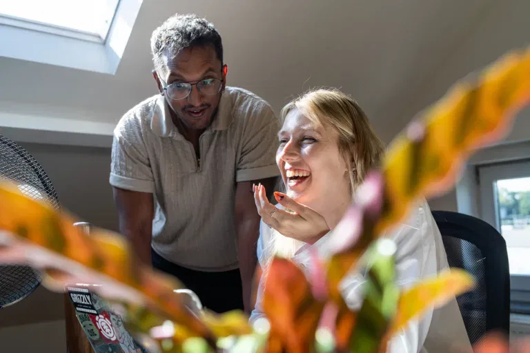 Jonathan Carette et Laurie Dargent de la team Clef2web