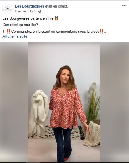 Direct Facebook Les Bourgeoises