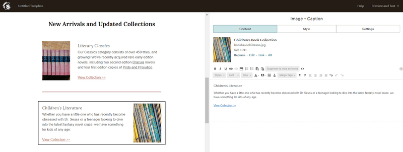 MailChimp : interface design